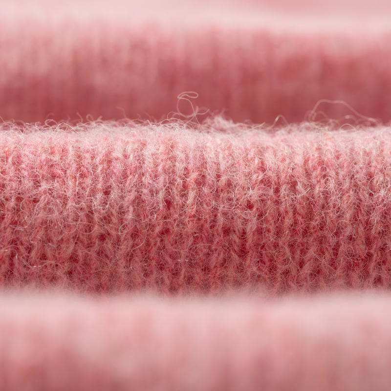 Shaggy Crew Neck Sweater Sea Pink