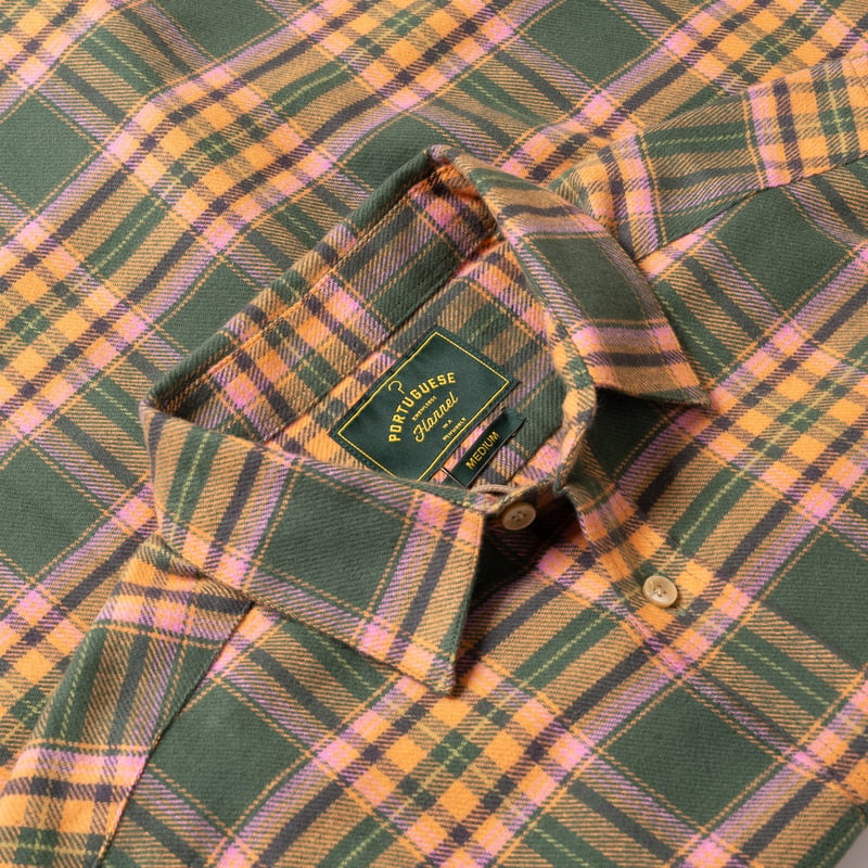 Image flâneurs PORTUGUESE FLANNEL / Olivara Shirt détail col