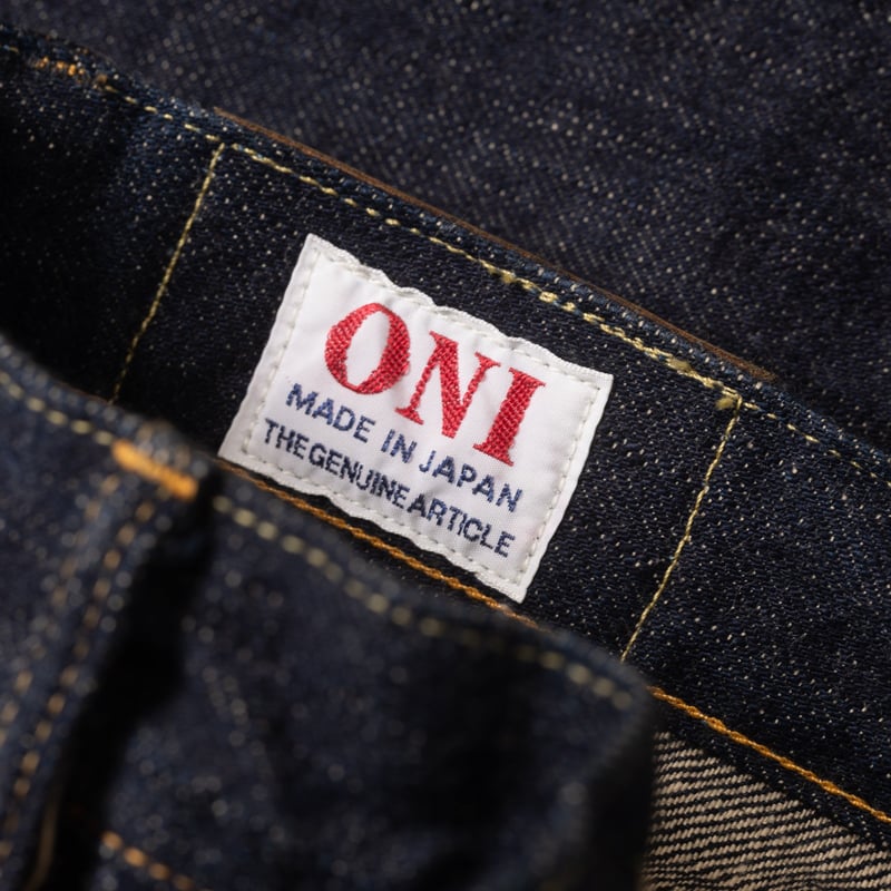 Image flâneurs ONI DENIM / 622-GC15 15oz Greencast Denim Relaxed Tapered détail 2