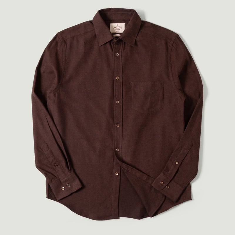 chemise-flâneurs-PORTUGUESE-FLANNEL-Teca-Shirt-Brown-vignette