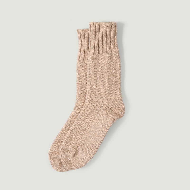 image flâneurs NISHIGUCHI KUTSUSHITA / Wool Cotton Boots Socks Beach Stone vignette