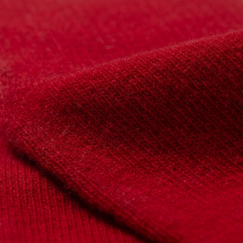 Image flâneurs Merino Wool Gloves Red détail
