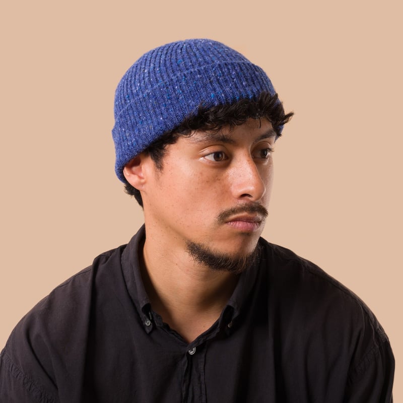 image flaneurs bonnet MACKIE Bonnet Ardara Donegal Hat Ocean Blue