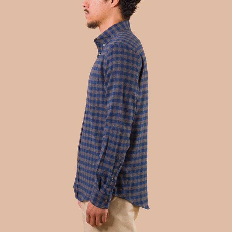 image flaneurs Portuguese Flannel Aquila Shirt de profil