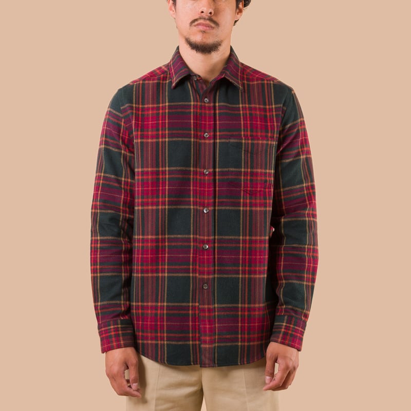 image flaneurs Portuguese Flannel Bravio Shirt de face