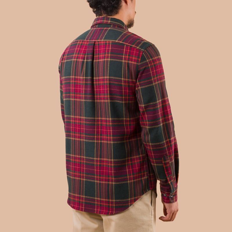 image flaneurs Portuguese Flannel Bravio Shirt de dos