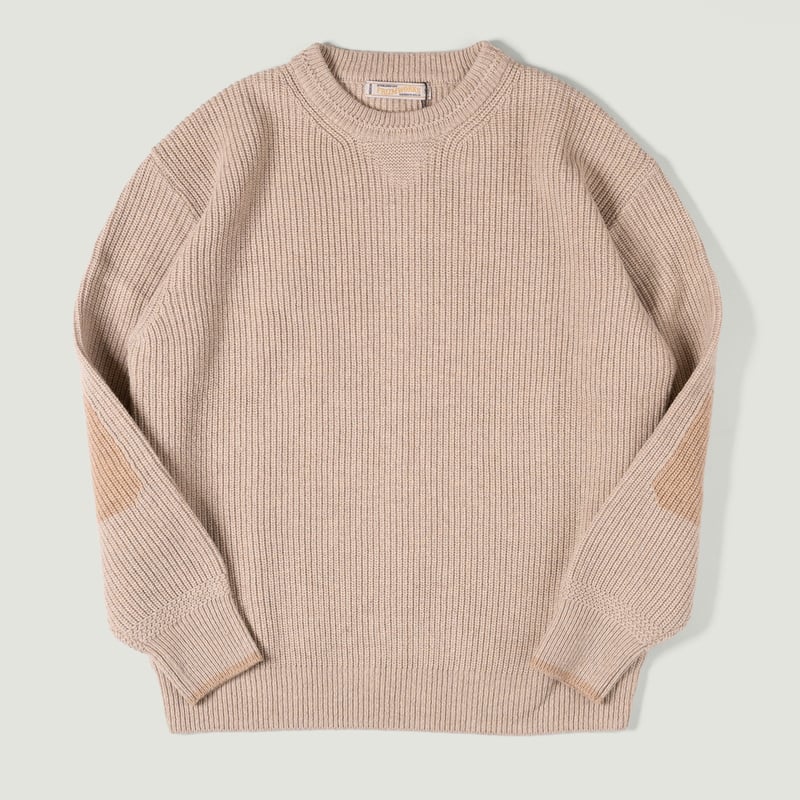 Image flâneurs FRIZMWORKS / Patch Round Pullover Knit Oatmeal vignette