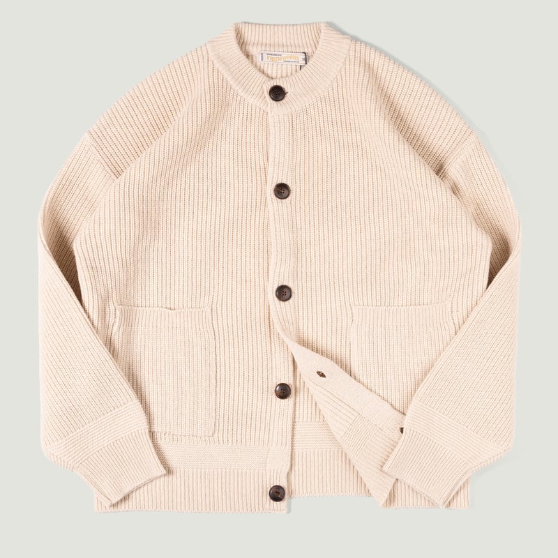Image flâneurs FRIZMWORKS / Heavy Wool Round Cardigan Cream Vignette
