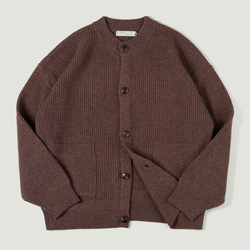 Image flâneurs FRIZMWORKS / Heavy Wool Round Cardigan Choco Vignette