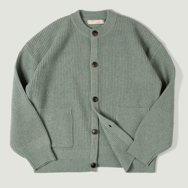 Image flâneurs FRIZMWORKS / Heavy Wool Round Cardigan Jade Green Vignette