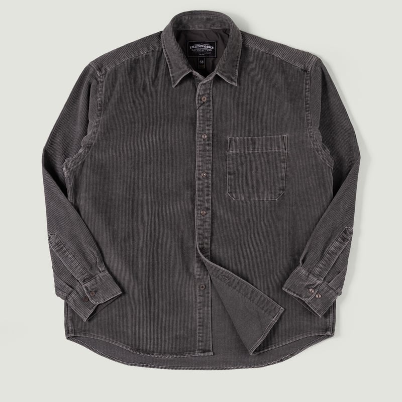 Pigment 8W Corduroy Shirt Charcoal