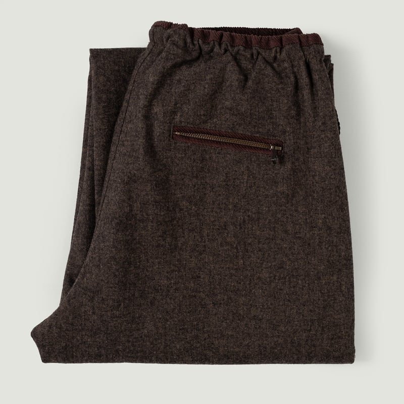 Wool Easy Pants Forest Black