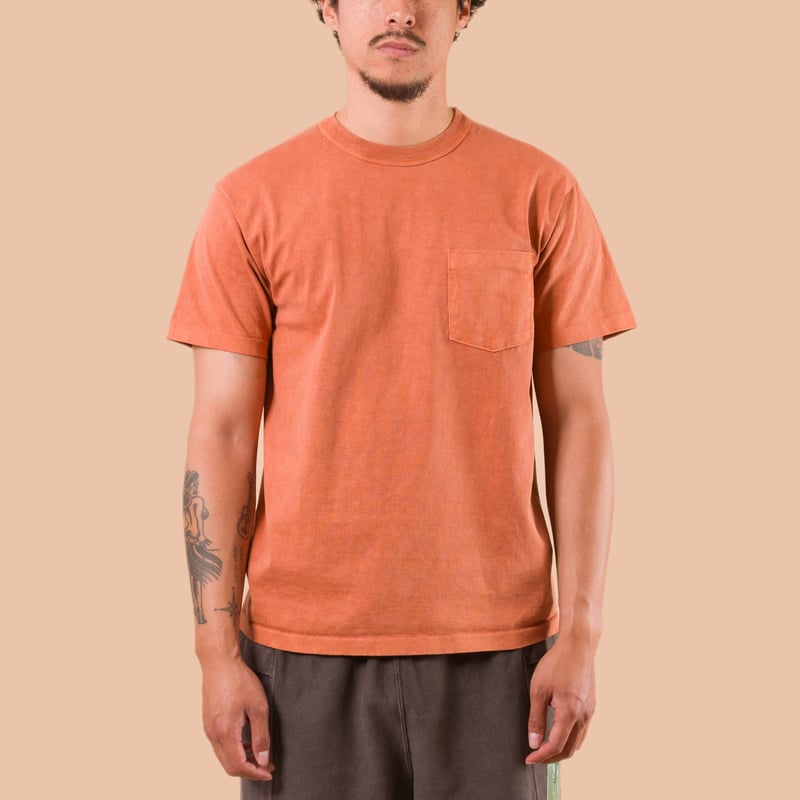 porté front flaneurs XX DEVELOPMENT SURE MFG 7,5oz Pocket SS Tee umber