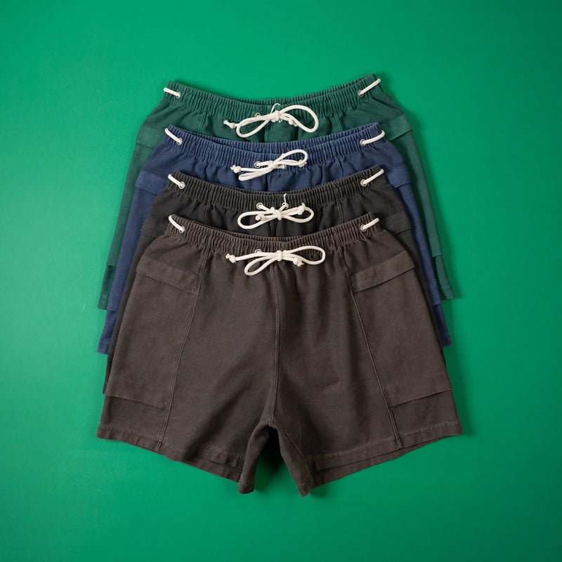 image porté back flaneurs XX DEVELOPMENT SURE MFG Super Tuck River Shorts brown