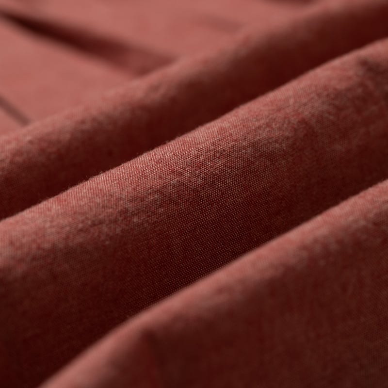 Image flâneurs FRIZMWORKS / 1920S Chambray Work Shirt Red détail matière