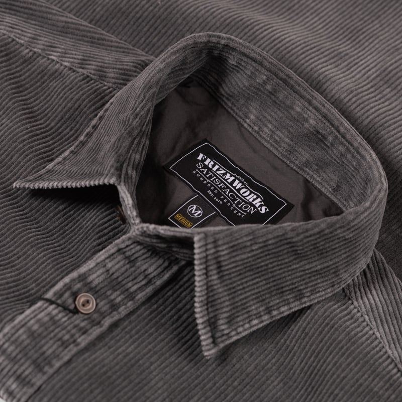 Pigment 8W Corduroy Shirt Charcoal