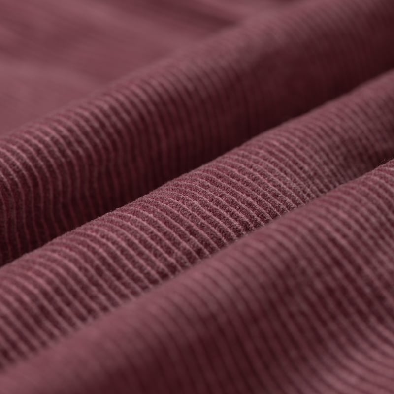 Image flâneurs FRIZMWORKS / Pigment 8W Corduroy Shirt Charcoal détail matière