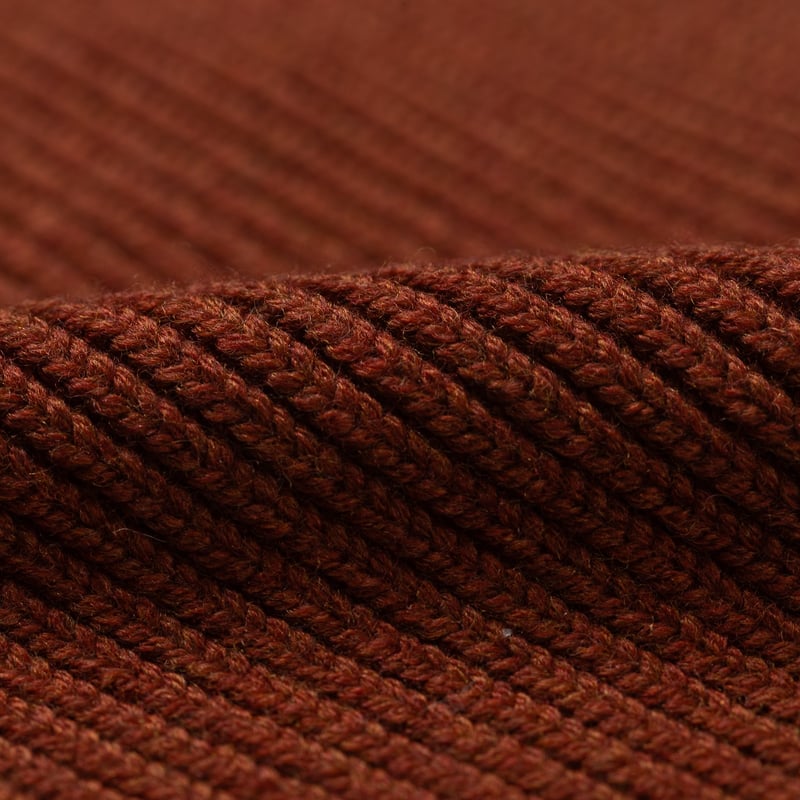 Image flâneurs NITTO KNITWEAR / Bonnet Ara Brique détail matière