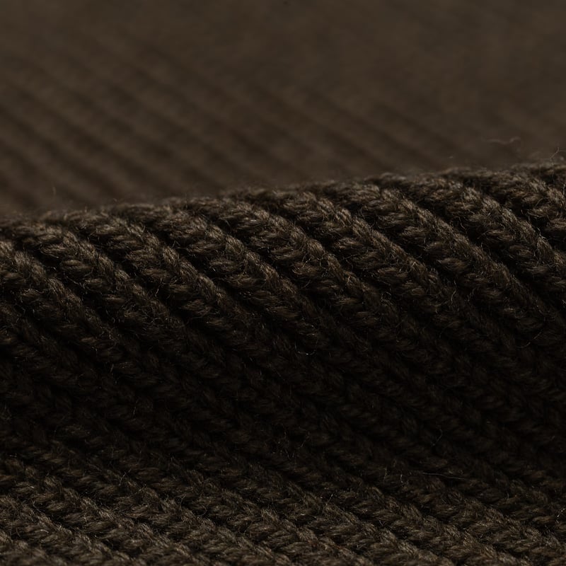 Image flâneurs NITTO KNITWEAR / Bonnet Ara Kaki détail matière