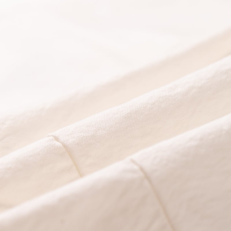 Image Flâneurs NIGEL CABOURN / British Officers Shirt White détail matière