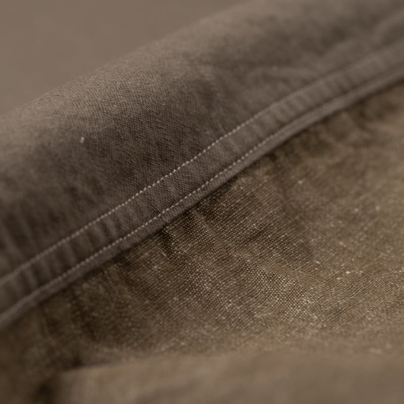 Image Flâneurs NIGEL CABOURN / Utility Shirt Type2 Green détail matière