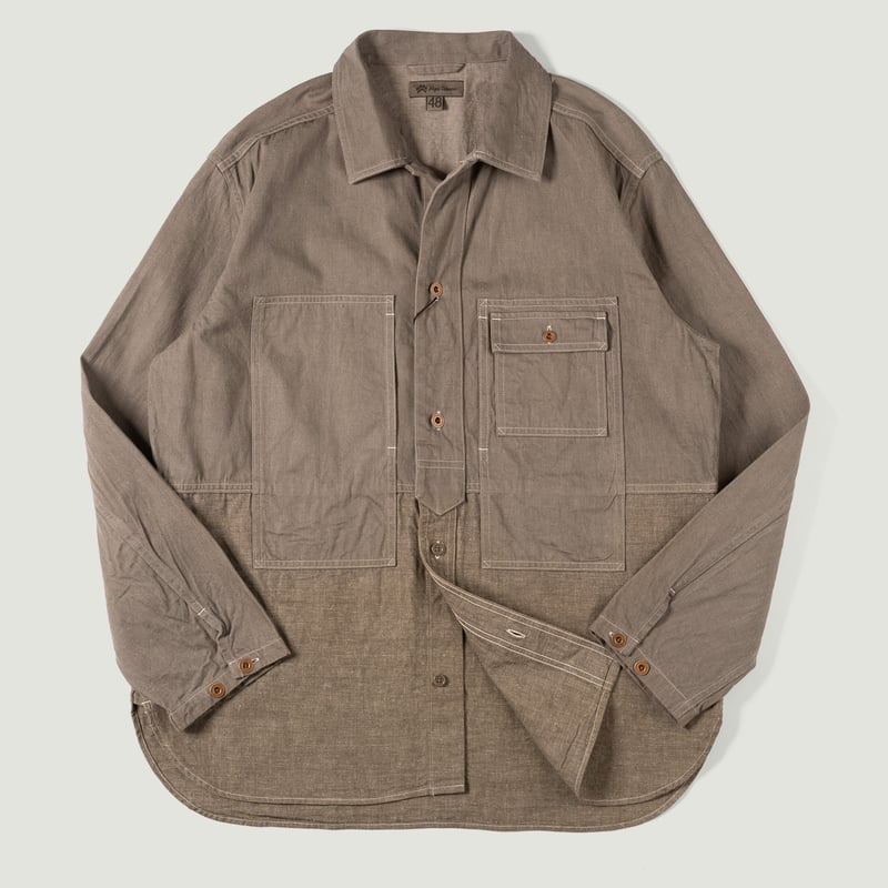 Image Flâneurs NIGEL CABOURN / Utility Shirt Type2 Green Vignette