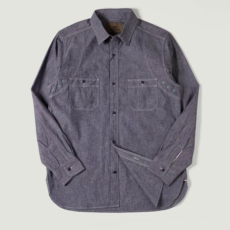 Image Flâneurs NIGEL CABOURN / Medical Shirt Indigo vignette