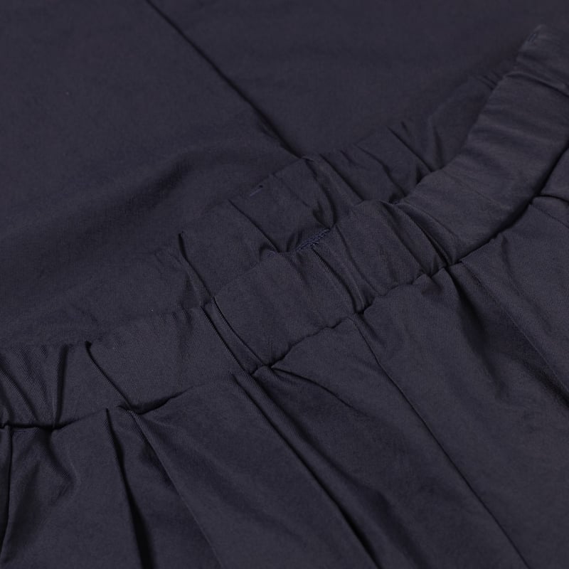 Gather Baggy Pants Dark Navy