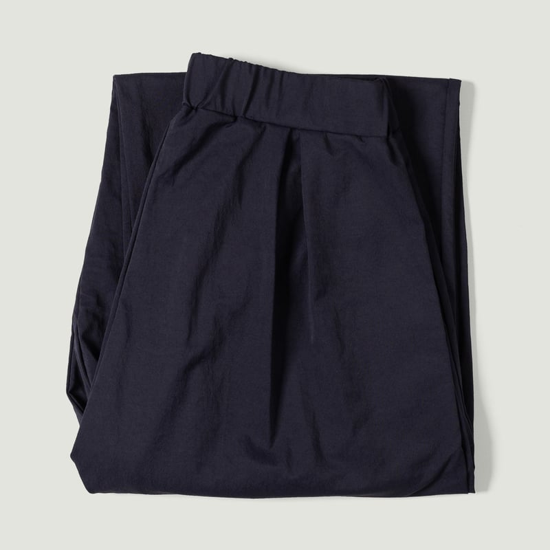 Gather Baggy Pants Dark Navy