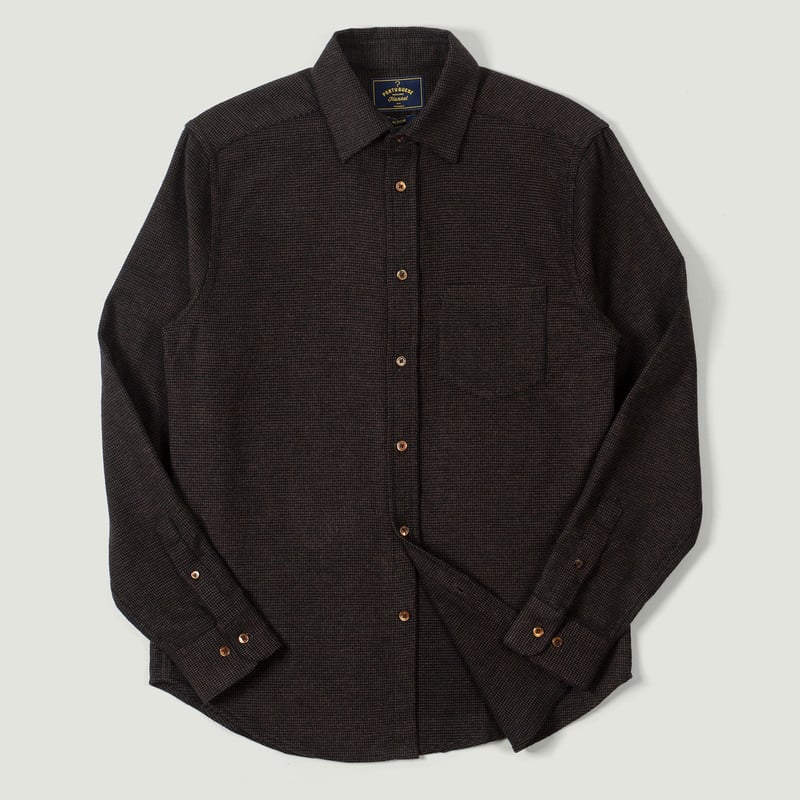 vignette flaneurs Portuguese Flannel Sounds Shirt Brown