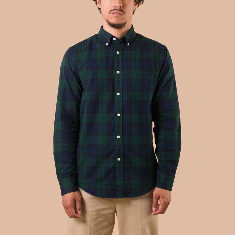vignette flaneurs Portuguese Flannel Bonfim Shirt worn front