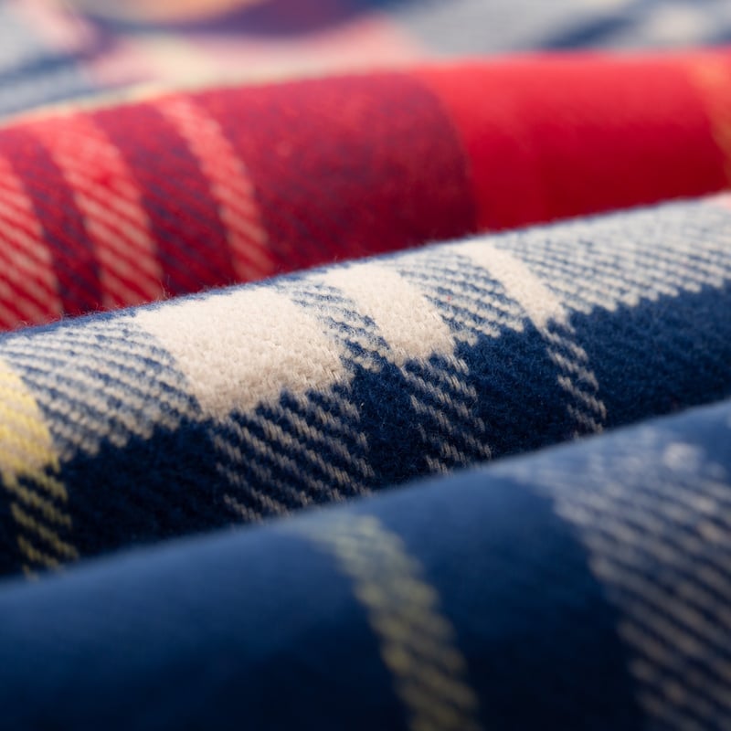 details flaneurs Portuguese Flannel Sage Shirt (1)