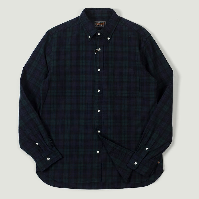 flaneurs Vignettes BEAMS PLUS B.D. Oxford Shirt Indigo Black Watch