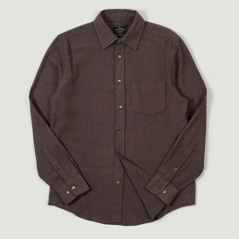 vignette flaneurs Portuguese Flannel Suavis Shirt Brown