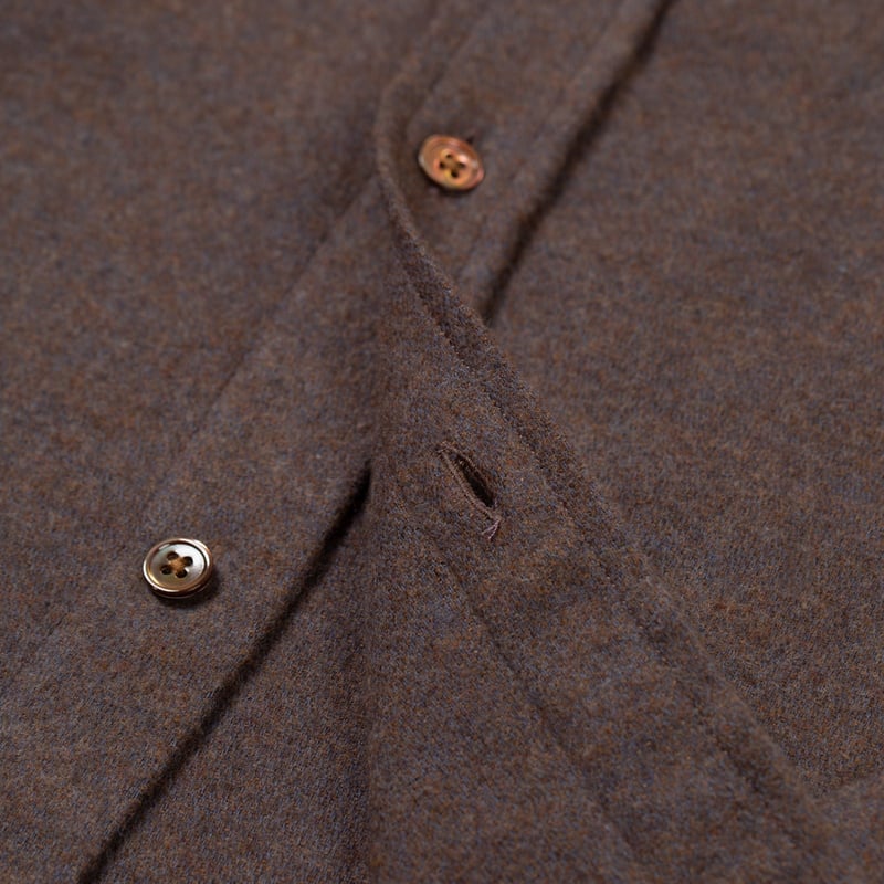 PORTUGUESE FLANNEL detail Suavis Shirt Brown (3)