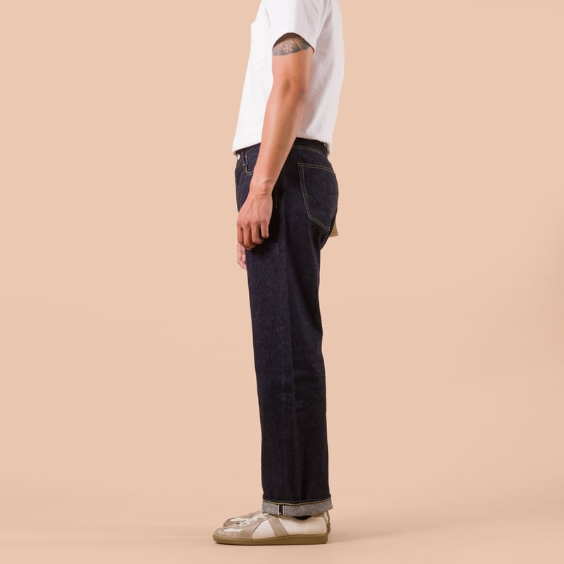 worn side flaneurs STUDIO D'ARTISAN SD-1102 13.5oz Ishikawadai Wide Straight