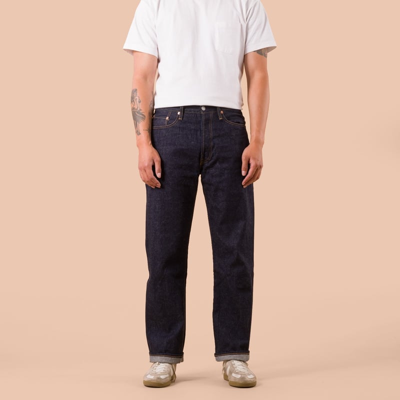 worn front flaneurs STUDIO D'ARTISAN SD-1101 13.5oz Ishikawadai Regular Straight