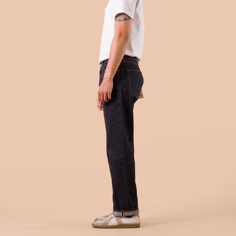 worn side flaneurs STUDIO D'ARTISAN SD-1101 13.5oz Ishikawadai Regular Straight