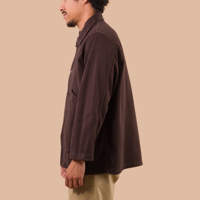 Flaneurs FOB Factory F2470 Field Jacket Brown worn side