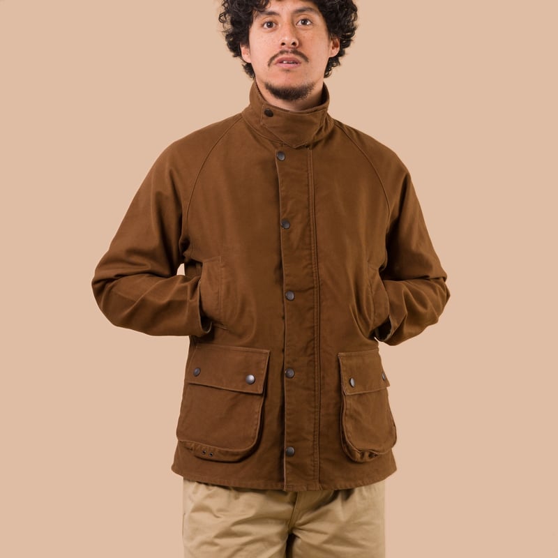 F2361 Heavy Moleskin Riding Jacket Brown
