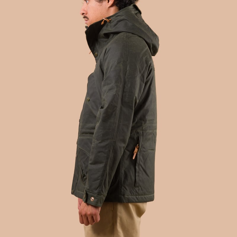 MANIFATTURA CECCARELLI parka flâneurs New Fisherman Parka Dark Green worn side