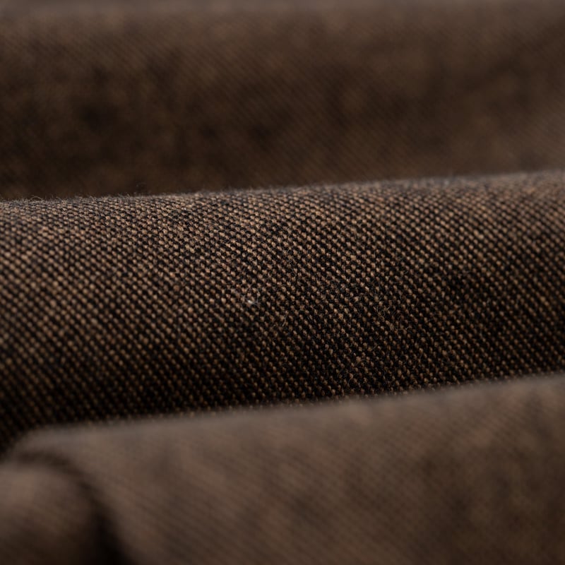flaneurs detail UNIVERSAL WORKS pantalon laine Recycled Italian Tweed Military Chino Brown