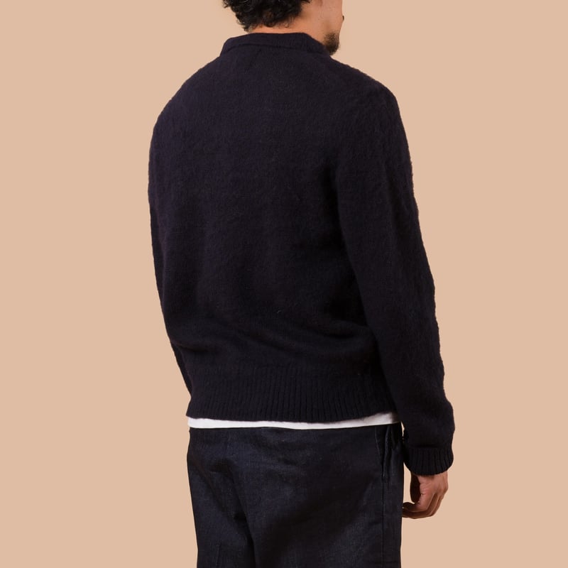 Image Flâneurs J. PRESS / Shaggy Dog Sweater Skipper Polo Navy dos