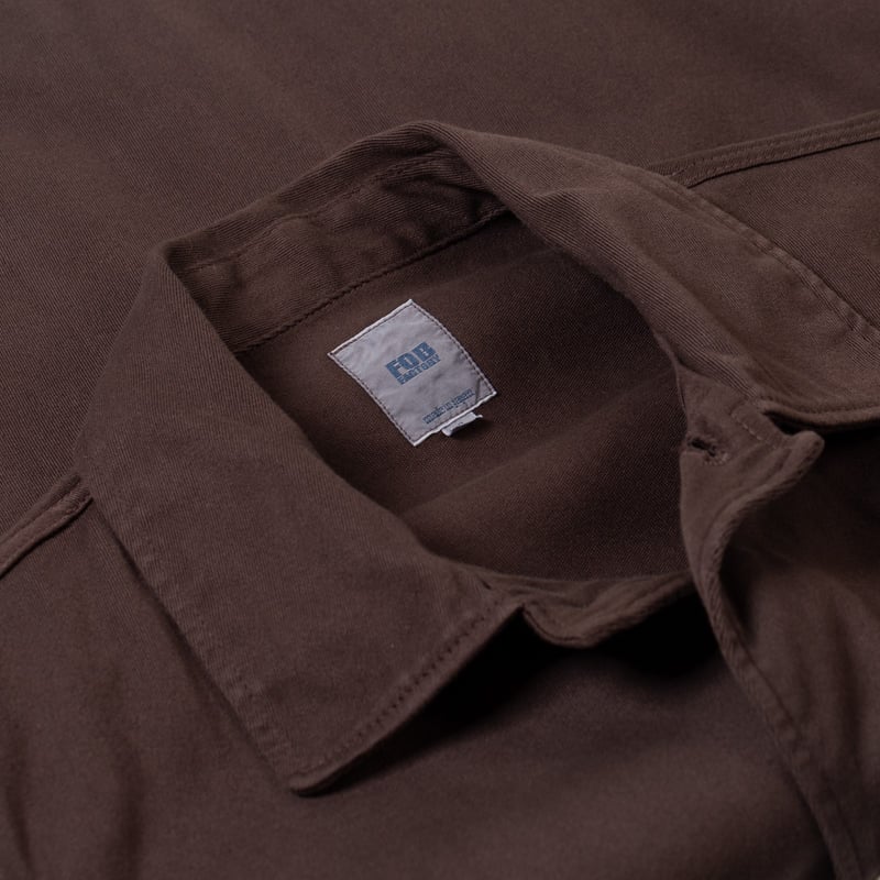 Flaneurs details FOB Factory F2470 Field Jacket Brown (3)