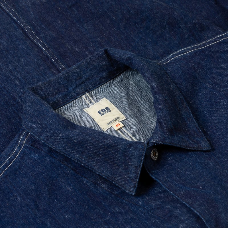 Flaneurs details FOB Factory F2467 WWII Denim Chore Coat (5)