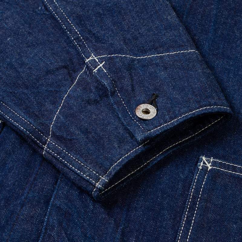 Flaneurs details FOB Factory F2467 WWII Denim Chore Coat (3)