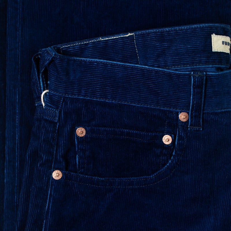 Flaneurs details FOB Factory F1154 Indigo Corduroy (4)