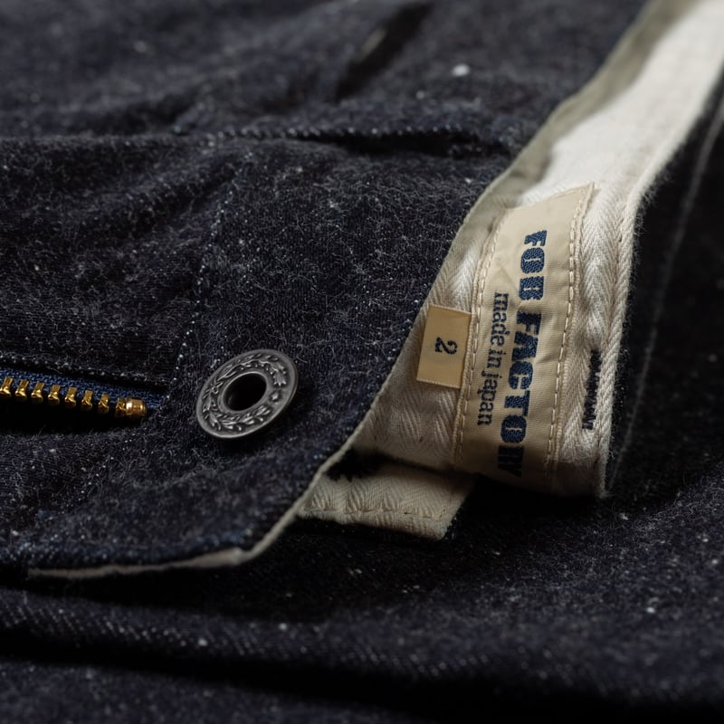 Flaneurs details FOB Factory F0550 Denim Works Trousers (1)
