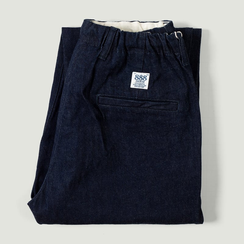 F0508 Denim Track Pants Indigo