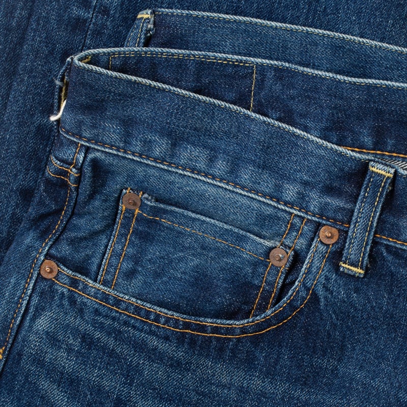 Flaneurs details FOB Factory F159 13oz Used Straight Selvedge Denim coin pocket
